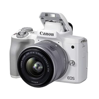 Canon EOS M50 Mark II + EF-M 15-45mm is STM Kit White