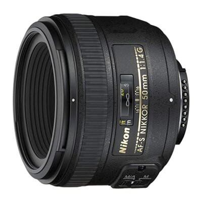 Nikon AF-S Nikkor 50 mm f/1.4G Prime Lens for Nikon DSLR Camera- Black