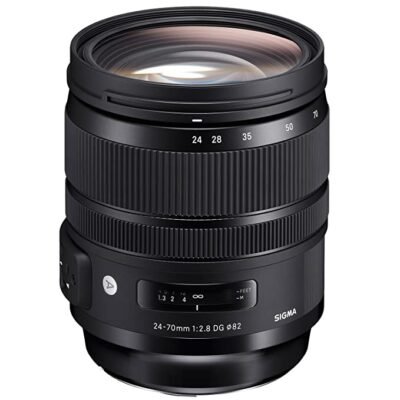 Sigma 24-70mm f/2.8 DG OS HSM Art Lens for Canon DSLR Camera-Black