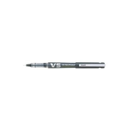 Pilot Pen Hi-TechPoint V5 Black Pen , Pack of 12 pcs