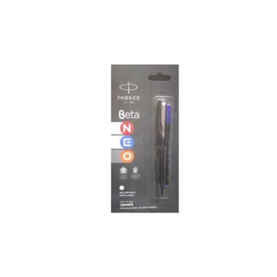 Parker Beta Neo With Stainless Steel Trim Roller Ball Pen , Pack of 2 pcs