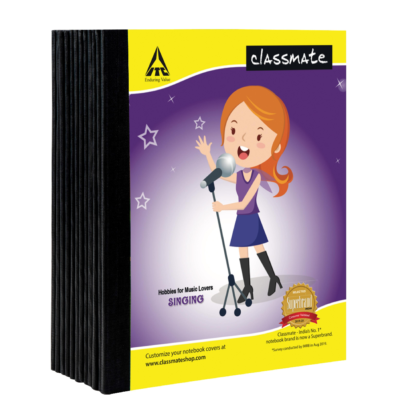 Classmate Notebook, 19.0 cm x 15.5 cm, 92 pages, Maths Ruled, Hard Cover