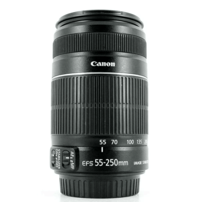 Used Canon EF-S 55-250mm f/4.0-5.6 IS Telephoto Zoom Lens