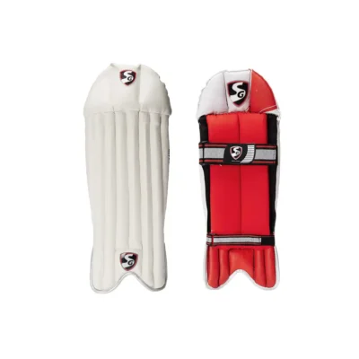 SG Club PVC Wicket Keeping Leg guards, Adult (White)