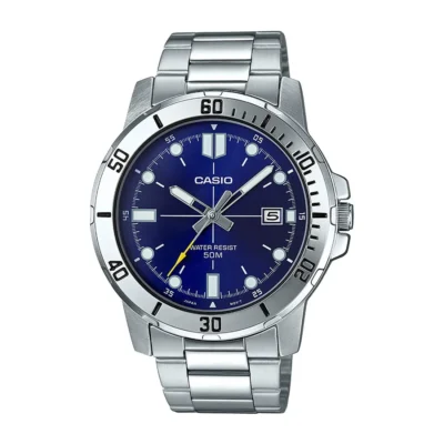 Casio Enticer Analog Blue Dial Men’s Watch-MTP-VD01D-2EVUDF (A1364)