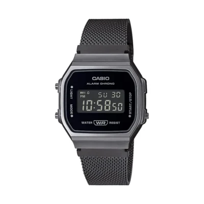 Casio Digital Black Dial Unisex’s Watch-A168WEMB-1BDF