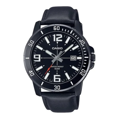 Casio Analog Black Dial Men’s Watch-MTP-VD01BL-1BVUDF