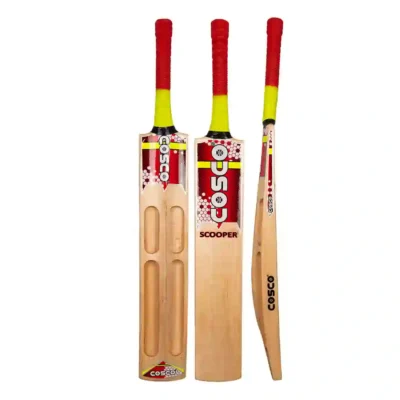 COSCO Kashmir Willow Scooper Cricket Tennis Bat (Full Size)