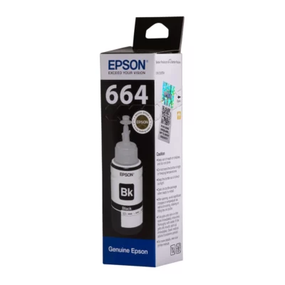 Epson Black 70Ml Ink Bottle T6641 ( Pack of 2 )