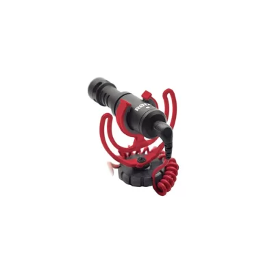 Rode VideoMicro Compact On-Camera Microphone with Rycote Lyre Shock Mount, Black