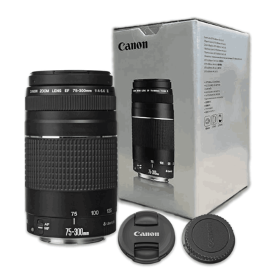 Canon eos ef 75-300mm f/4-5.6 USM III Telephoto Zoom Lens for Canon Dslr Camera Unboxed