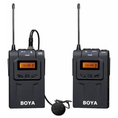 BOYA BY-WM6 OMNI-DIRECTIONAL WIRELESS LAVALIER MICROPHONE SYSTEM FOR DSLR CAMERAS & CAMCORDERS