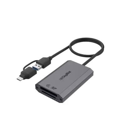 Digitek DCR-102 CFB 2-in-2 CF Express Type B & SDXC USB 3.2 Card Reader