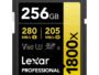 Lexar 256GB Gold Series Professional 1800x UHS-II SDXC Memory Card