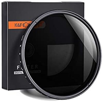 K&F Concept 49mm ND2 to ND400 Variable Neutral Density Filter Slim ND Fader ND2-400 Optical Glass