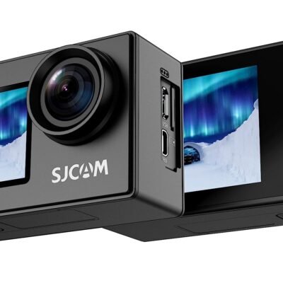 SJCAM SJ4000 Dual Screen 4K 30FPS/16MP WiFi Action Camera | 170? Ultra Wide Angle | 2.0”LTPS LCD+1.3” Dual Screen | 30M Waterproof with Waterproof Case | Black