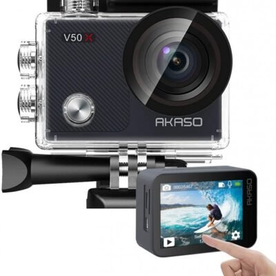 AKASO V50X Native 4K30fps WiFi Action Camera With EIS Touch Screen 4X Zoom Web Camera