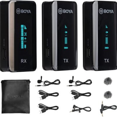 BOYA BY-XM6 S2 2.4GHz Dual Wireless Lavalier Microphone System