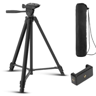 Digitek DTR 480LW (57 Inch) Lightweight Aluminum Tripod with Mobile holder for DSLR Camera & Smartphone