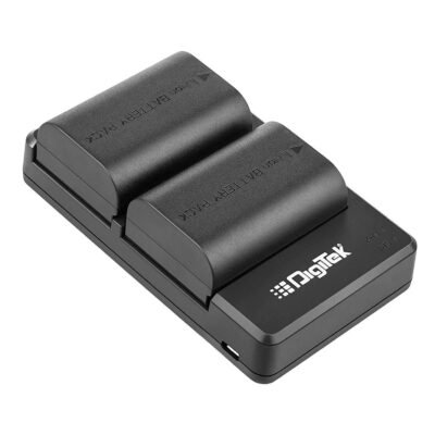 DIGITEK LP-E6 Dual Camera Battery Charger with Two LP-E6 Battery DUC-010 LP-E6