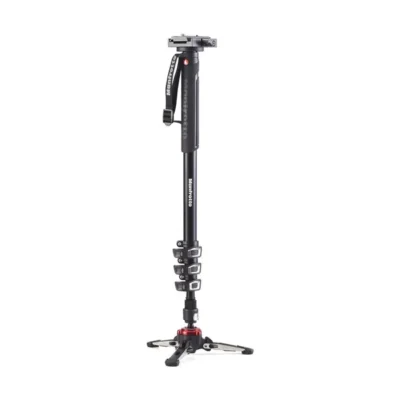 Manfrotto MVMXPROA4577 XPRO 4 section video monopod sliding plate & FLUIDTECH base