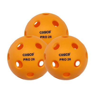 Cosco Pro 26 Indoor Pickle Ball, Pack of 3