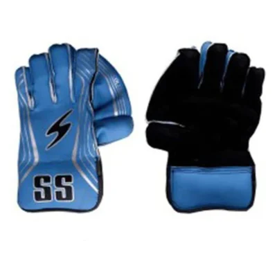 SS College Wicket Keeping Gloves , Cyan