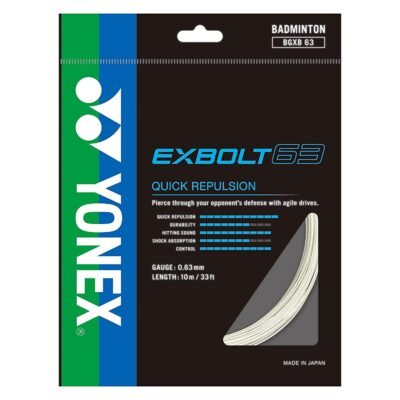 Yonex Exbolt63 Badminton String (White)