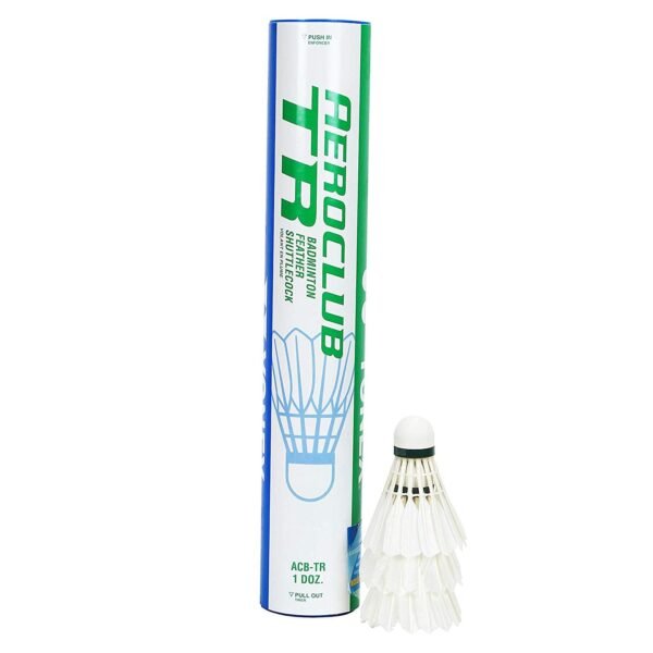 Yonex Aeroclub TR Badminton Feather Shuttlecock, (White)
