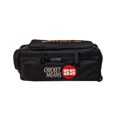 SS Gladiator Cricket Kit Bag With Wheels- Black