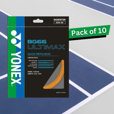 Yonex BG 66 Ultimax Badminton String – Pack of 10 Strings