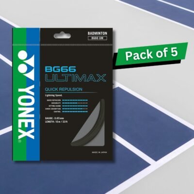 Yonex BG 66 Ultimax Badminton String – Pack of 5 Strings