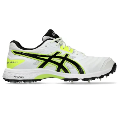 ASICS Men’s Gel-Gully 7 Cricket Shoes, White/Pure Silver