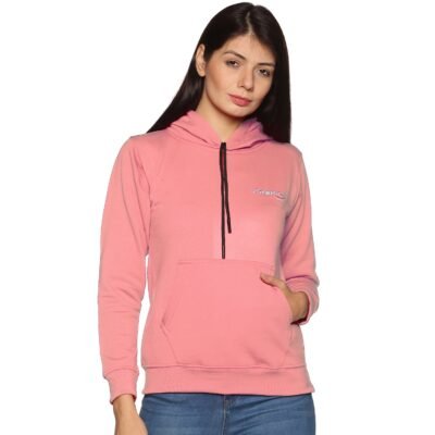 Prokick Sports Women Hooded Sweat Shirt , Pink