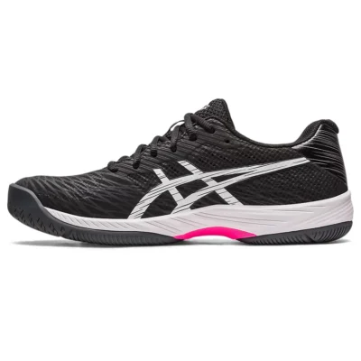 Asics Gel-Game 9 Men’s Tennis Shoes, Black/Hot Pink