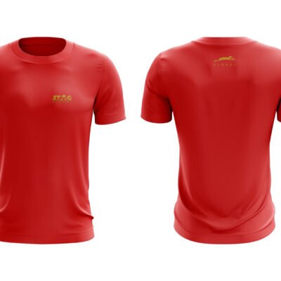 Stag Round Neck T-Shirts Training (Model: Round Neck/ Red)