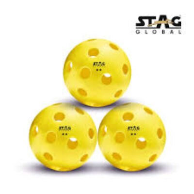 Stag Global Pickleball | Outdoor Pickleball | Perfectly Balanced | High Bounce Durable Ball | Ideal for All Skill Levels