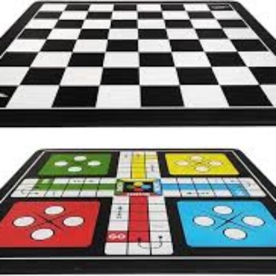 Stag Global Combo Ludo and Chess Board 2 in 1 Indoor Game || One Side Chess and Opposite Side Ludo for Kids || for Youth ||