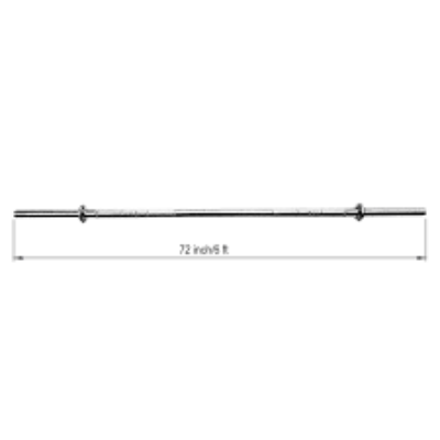 Prokick 6 ft (72 inch) Straight Bar Bell Rod