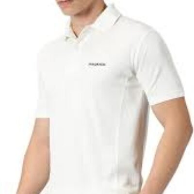 Prokick Club Half Sleeves Cricket T-Shirt, Off White