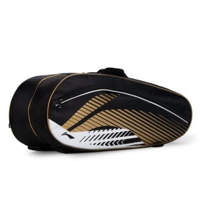 Li-Ning Triple Zipper Polyester Stripe Badminton Kit Bag