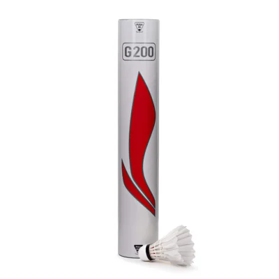 Li-Ning G200 Feather Shuttlecock, Speed 76 (Pack of 12 Shuttles)