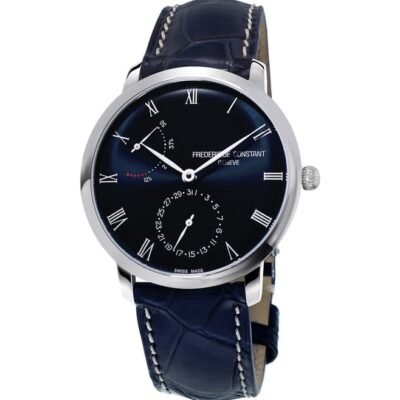 Frederique Constant Slimline Power Reserve FC-723NR3S6 Blue Dial Watch for Men