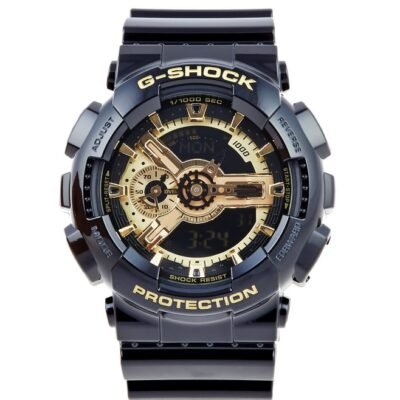 G-Shock Casio G-Shock GA-110GB-1ADR Black-Gold Analog-Digital Dial Black Resin Strap Men’s Watch G339