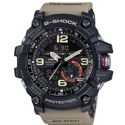 G-Shock Casio G-Shock Mudmaster GG-1000-1A5DR Black Analog-Digital Dial Brown Resin Strap Men’s Watch G661