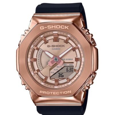 G-Shock Casio G-Shock G-Steel GM-S2100PG-1A4DR Rose Gold Analog-Digital Dial Resin Strap Womens Watch G1165