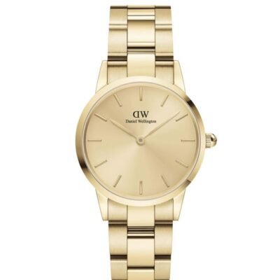 Deniel Wellington Iconic Women Gold Round Dial Analog Watch – DW00100403