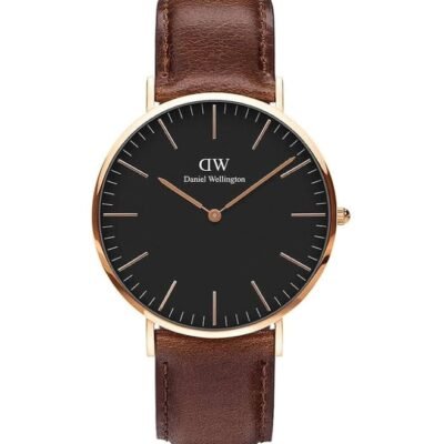 Deniel Wellington Classic Men Black Round Dial Analog Watch – DW00100125K