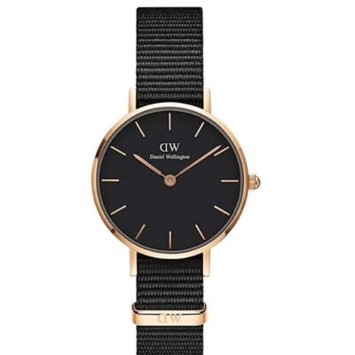 Deniel Wellington Petite Women Black Round Dial Analog Watch – DW00100247K