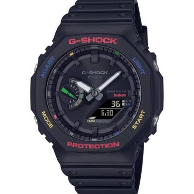 G-Shock Casio G-Shock GA-B2100FC-1ADR Multi-Coloured Analog-Digital Dial Black Resin Strap Men’s Watch G1476